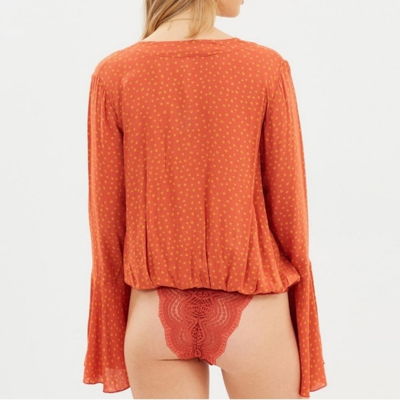 Free People Makin Waves Bodysuit Boho size xs - Picture 4 of 7